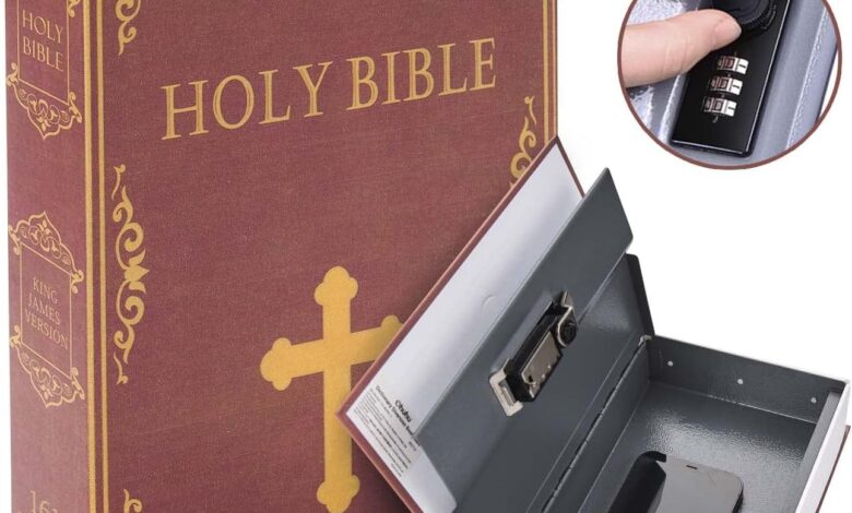 Ohuhu Bible Book Gun Safes