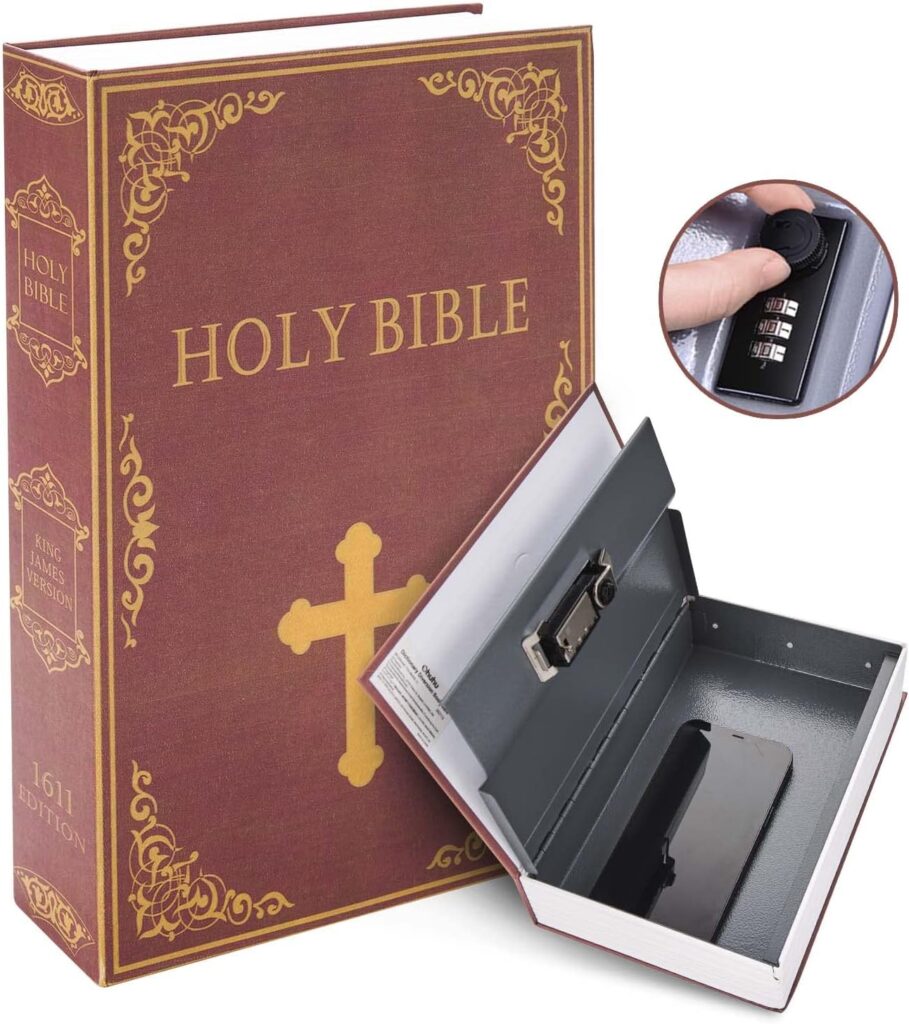 Ohuhu Bible Combination Book Gun Safe