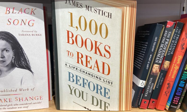 1000 of The Best Books to Read Before You Die